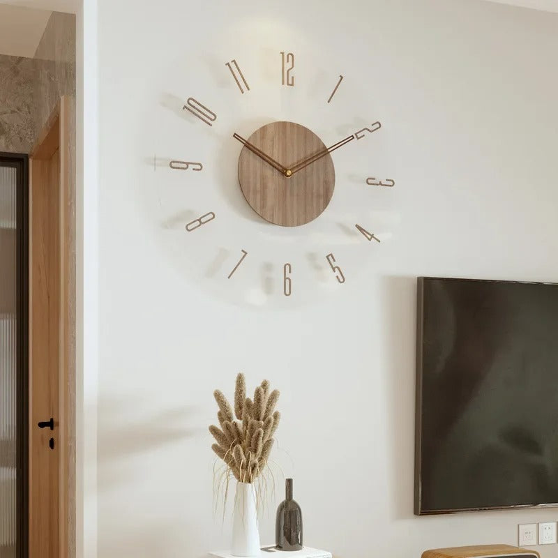 Skanto | Moderne Holzwanduhr im Skandinavischen Stil 7