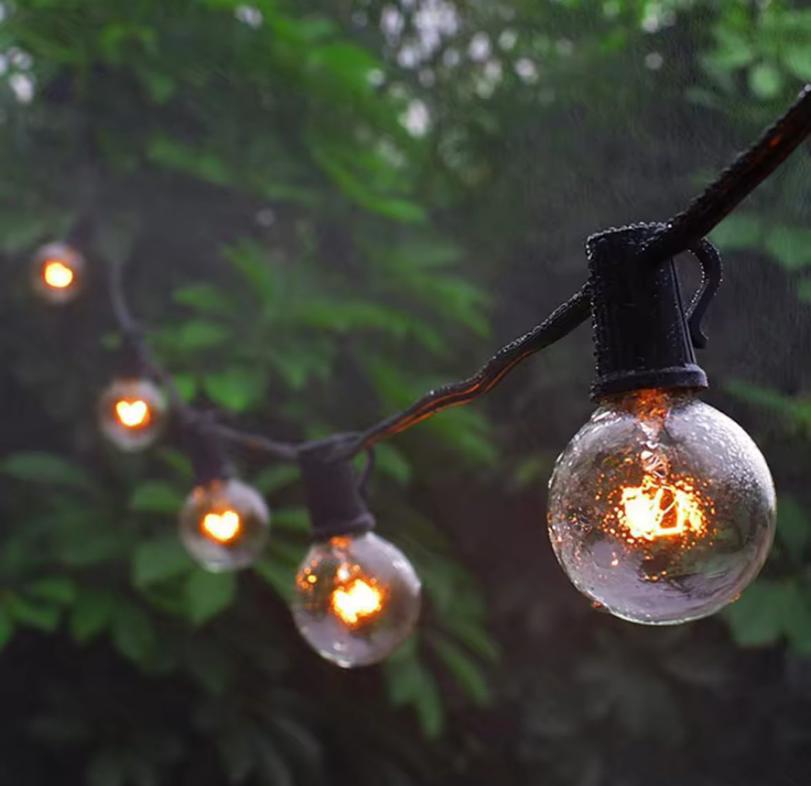 Wetterfeste LED Lichterkette | Außenbeleuchtung Warmweiß 2