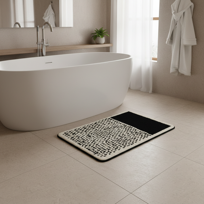 AbstractStep | Rutschfeste Badematte im skandinavischen Stil