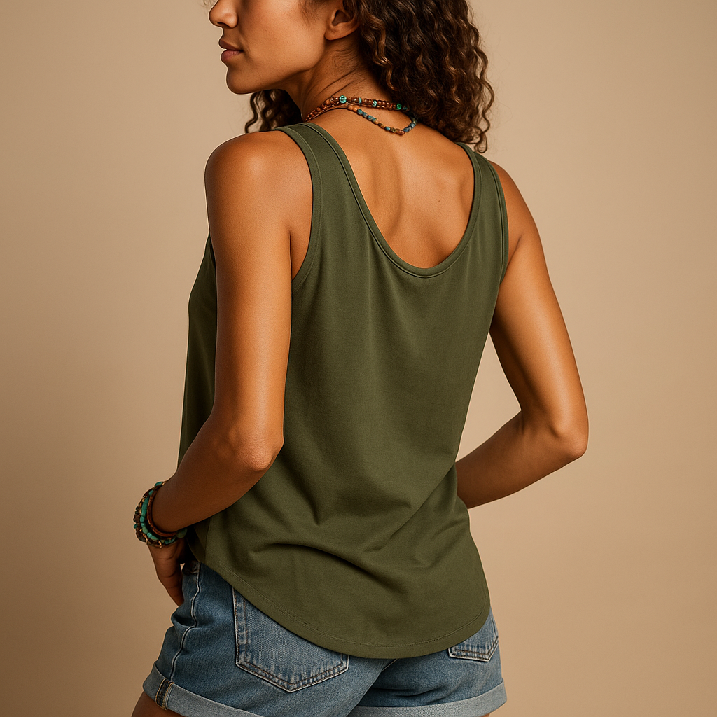 Ärmelloses Damen Top V-Ausschnitt | Sommermode 1