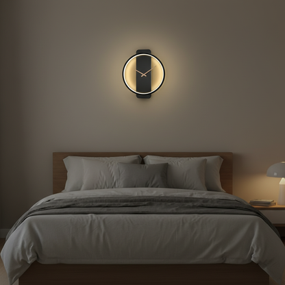 AuraTime | Moderne Minimalistische Wanduhr mit LED