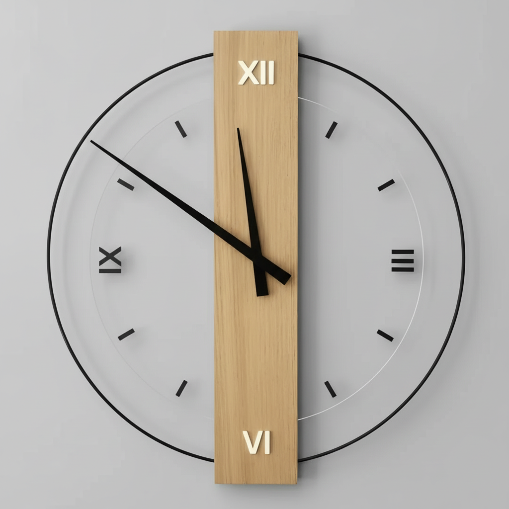 Aurra | Geräuschlose Holzwanduhr 0
