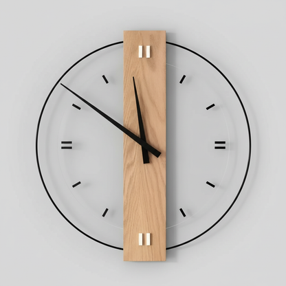 Aurra | Geräuschlose Holzwanduhr 1