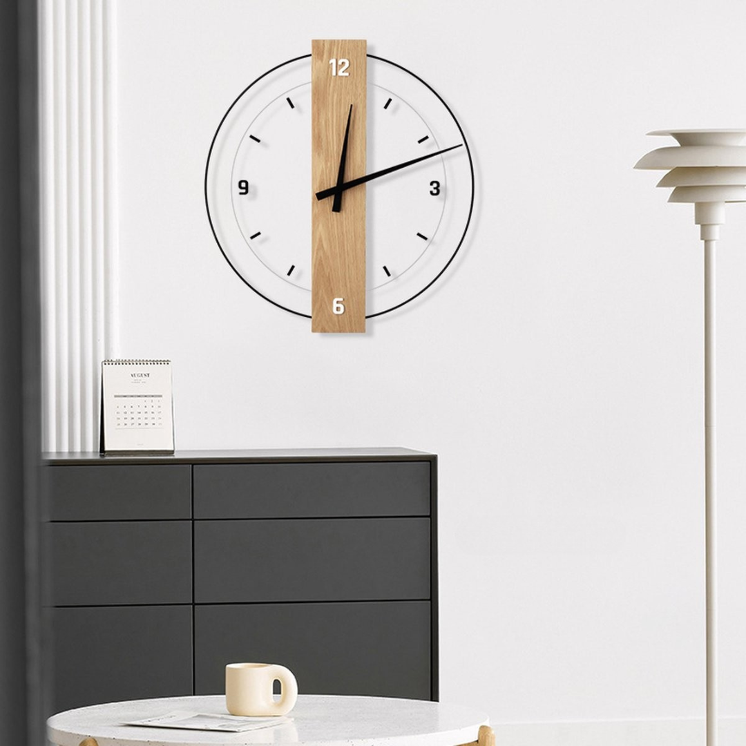 Aurra | Geräuschlose Holzwanduhr 4