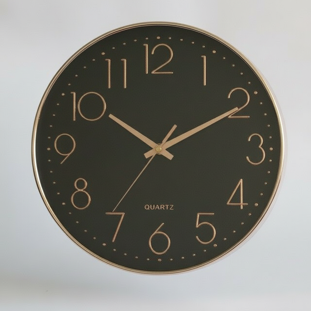 BlushTime | Moderne Roségoldene Wanduhr 30 cm