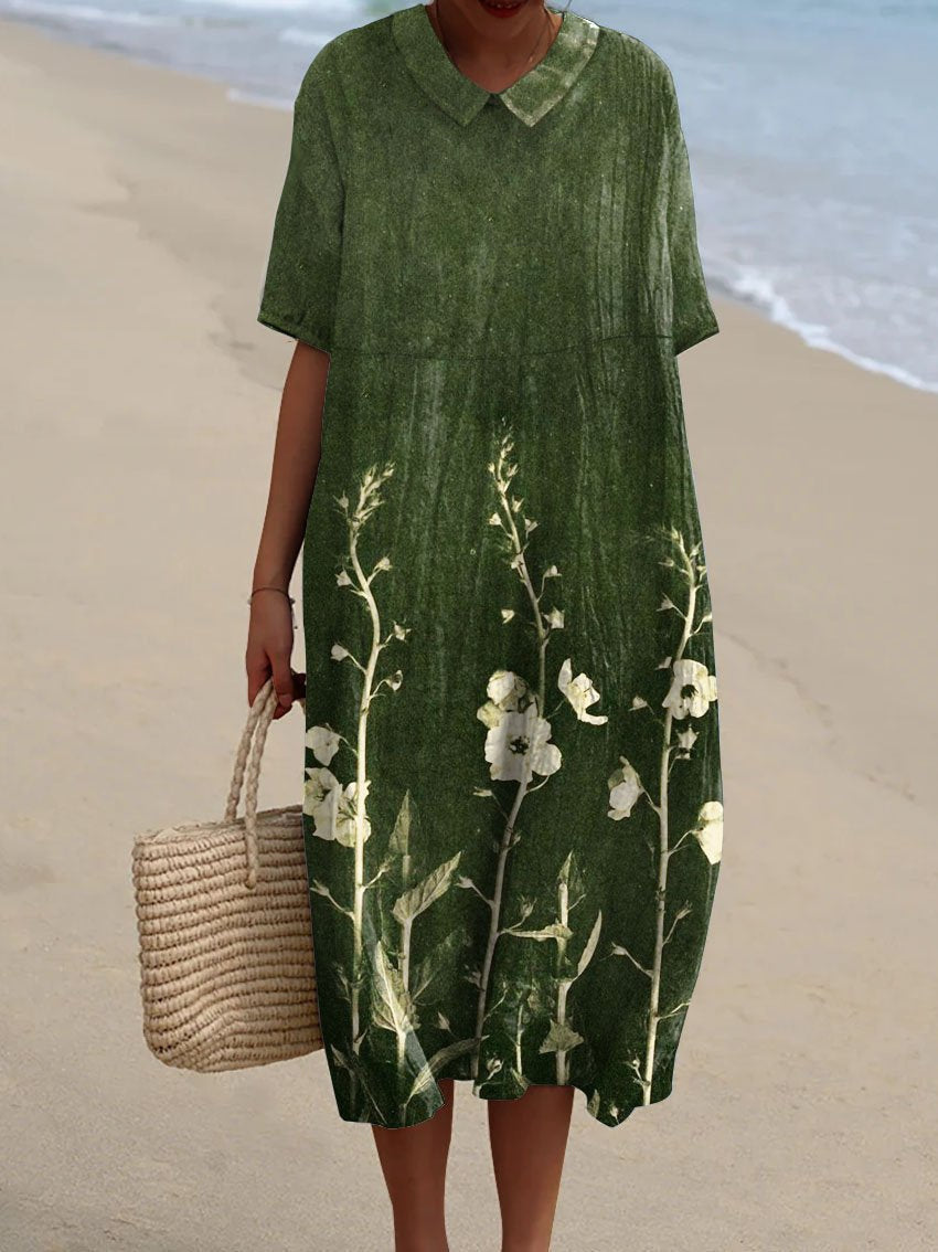Buntes Sommerkleid mit Blumenmuster | Kleider Damen 4