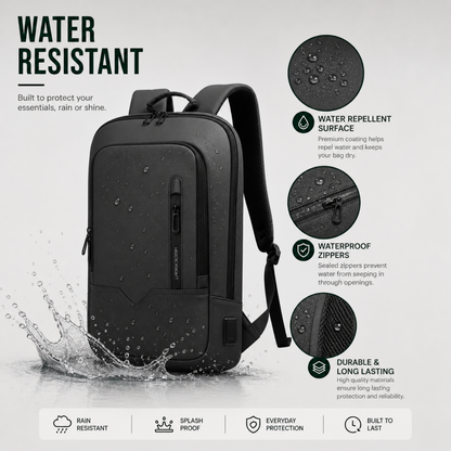 Camp Basel | Schieferfarbener Laptop Rucksack für Herren 4