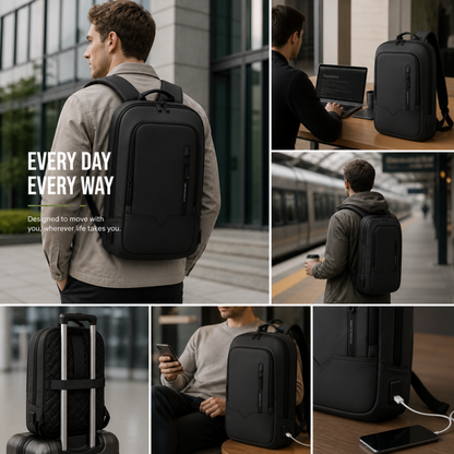 Camp Basel | Schieferfarbener Laptop Rucksack für Herren 5