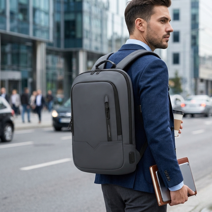 Camp Basel | Schieferfarbener Laptop Rucksack für Herren 6