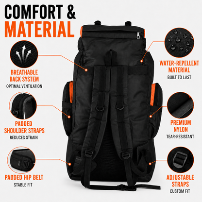 Camp Basel | Trekking Rucksack 80L Wasserabweisend Unisex 5