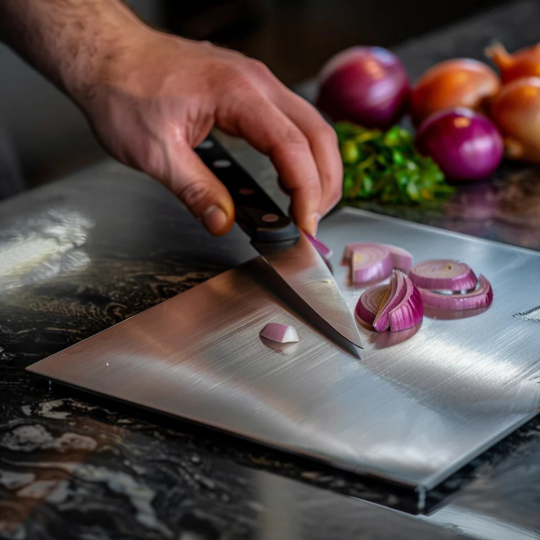 ChefSteel | Edelstahl-Schneidebrett für die Küche 1