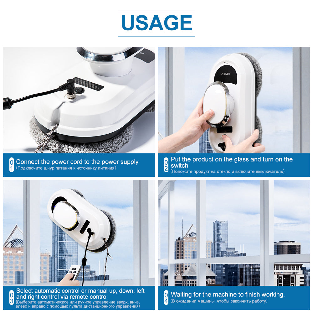 CleanBot | Fensterputzroboter mit Fernbedienung 2