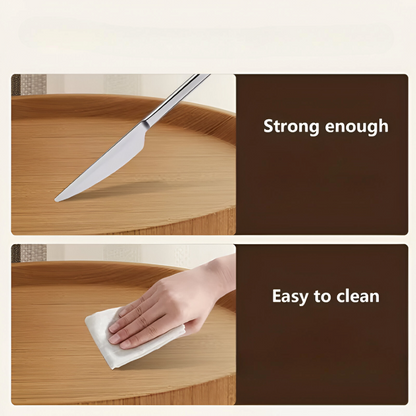 Clip-On Sofatisch Rund | Platzsparende Ablage für Snacks 4