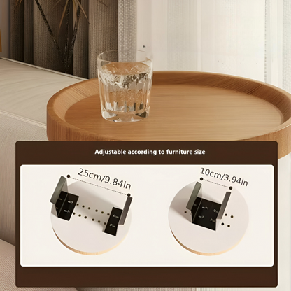 Clip-On Sofatisch Rund | Platzsparende Ablage für Snacks 5
