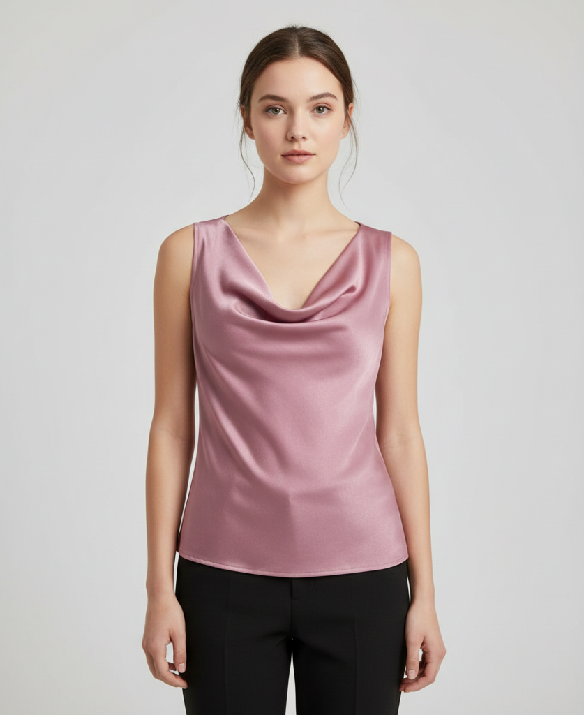 Damen Jersey Tanktop aus Seide | Elegantes Sommeroberteil 6