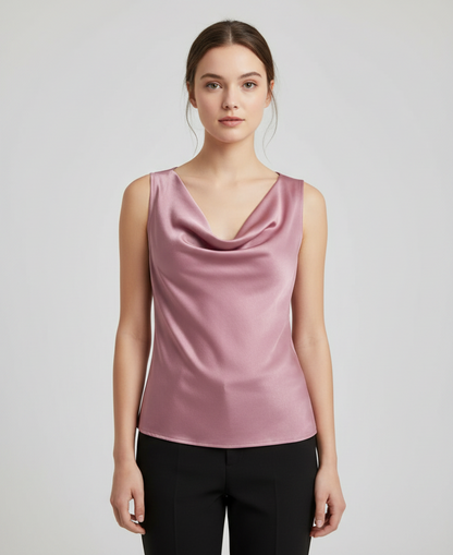 Damen Jersey Tanktop aus Seide | Elegantes Sommeroberteil 6