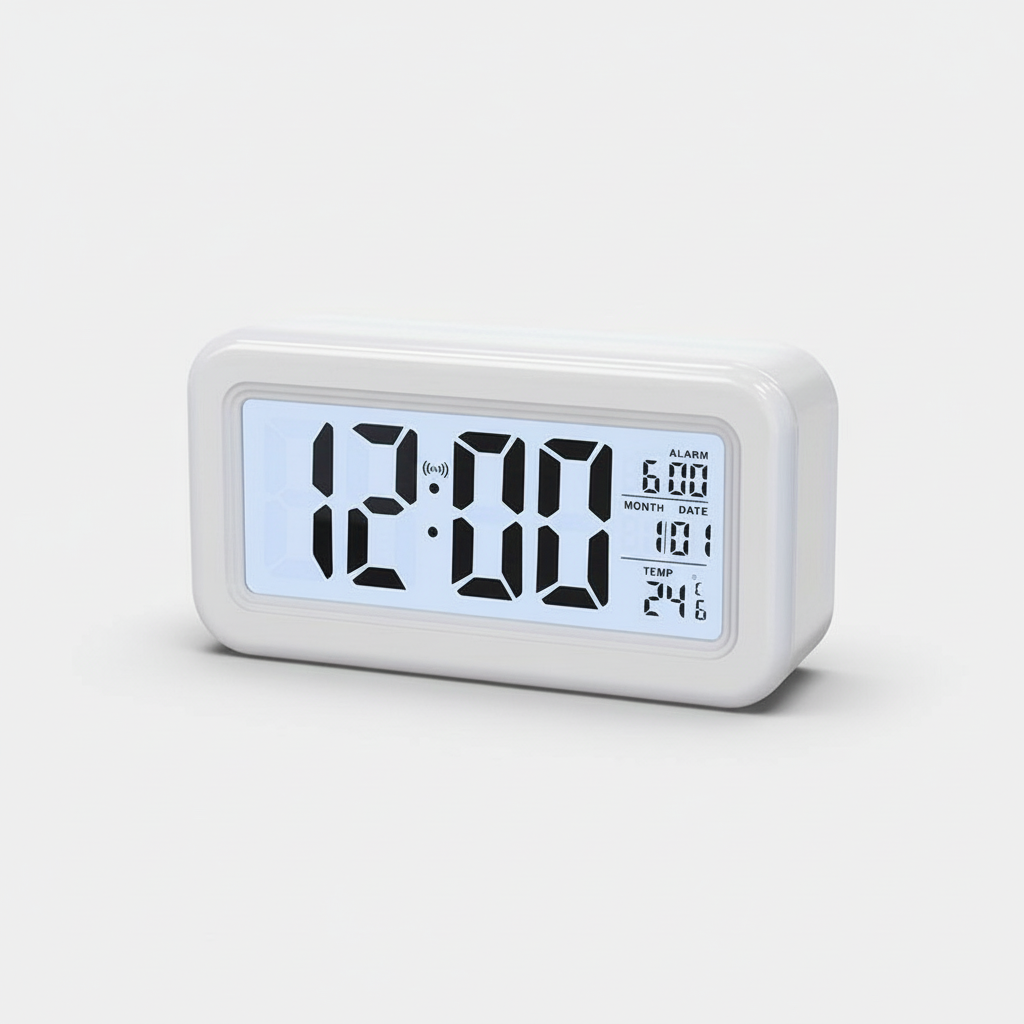 Digitaler Wecker Mit Licht | Modernes Design Mit LCD-Bildschirm