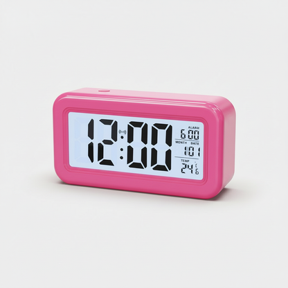 Digitaler Wecker Mit Licht | Modernes Design Mit LCD-Bildschirm