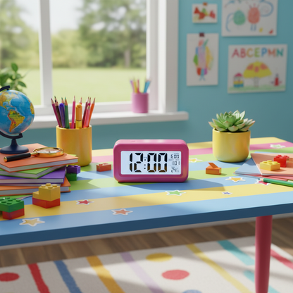 Digitaler Wecker Mit Licht | Modernes Design Mit LCD-Bildschirm
