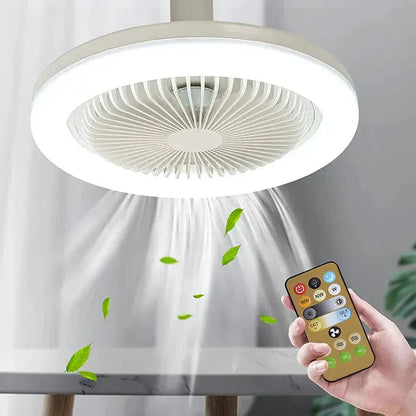 E27 Deckenventilator mit LED-Licht | Kompakte Einheit 0