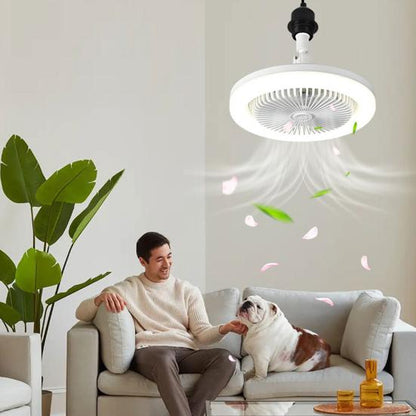 E27 Deckenventilator mit LED-Licht | Kompakte Einheit 1