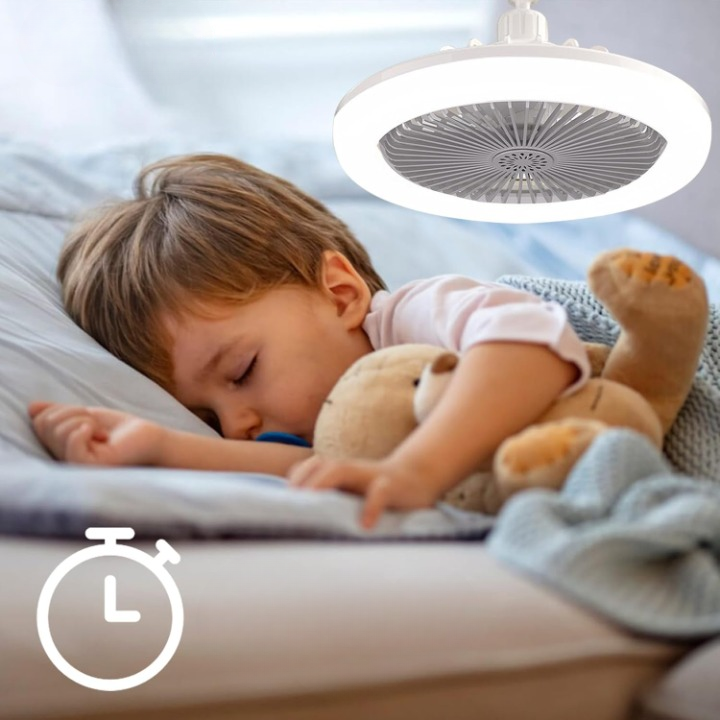 E27 Deckenventilator mit LED-Licht | Kompakte Einheit 5
