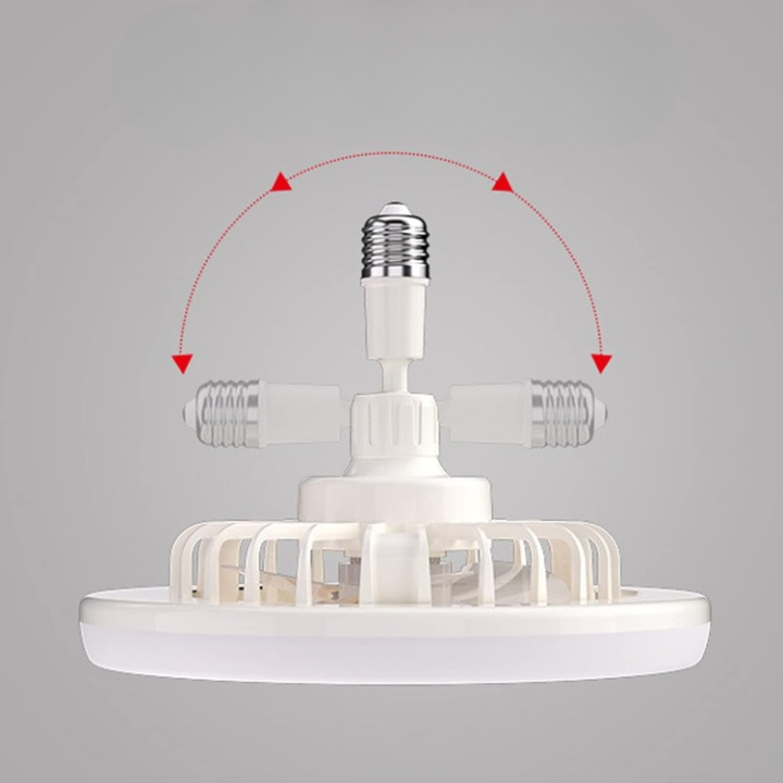 E27 Deckenventilator mit LED-Licht | Kompakte Einheit 7