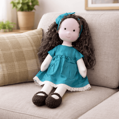 ELORA | Handgefertigte Waldorfpuppe aus Baumwolle 22