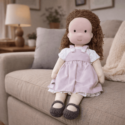 ELORA | Handgefertigte Waldorfpuppe aus Baumwolle 31