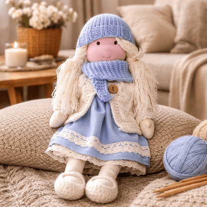 ELORA | Handgefertigte Waldorfpuppe aus Baumwolle 36