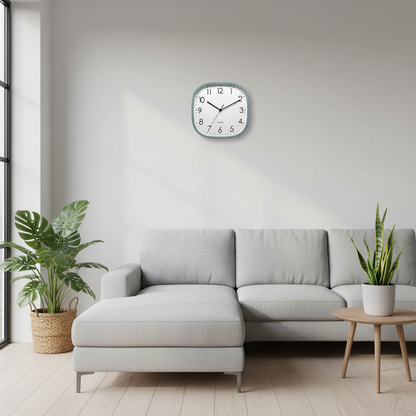Einfache Quadratische Wanduhr Modern | Minimalistische Wanddekoration