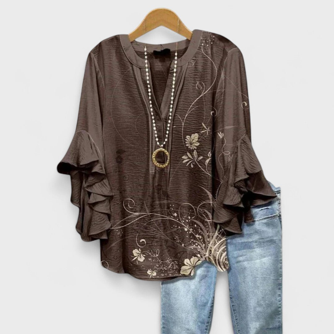 Elegante Damenbluse mit Volantärmeln | Blusen für Damen 3