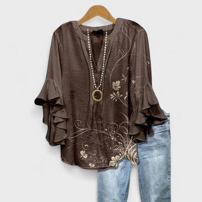 Elegante Damenbluse mit Volantärmeln | Blusen für Damen 3