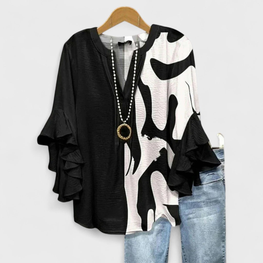 Elegante Damenbluse mit Volantärmeln | Blusen für Damen 4