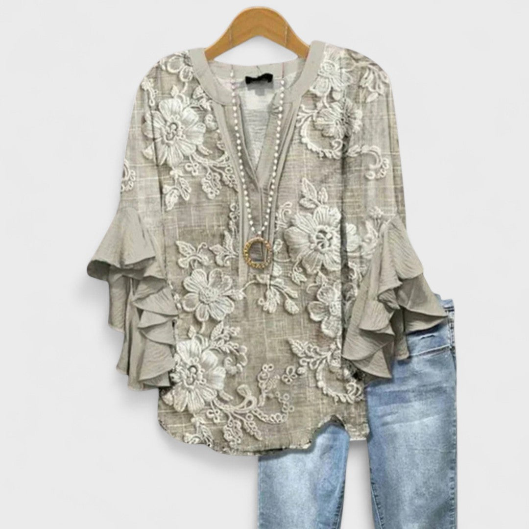 Elegante Damenbluse mit Volantärmeln | Blusen für Damen 7