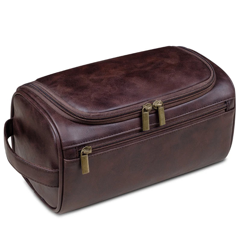 Eleganter Kulturbeutel aus Leder | Praktisches Reiseaccessoire 1