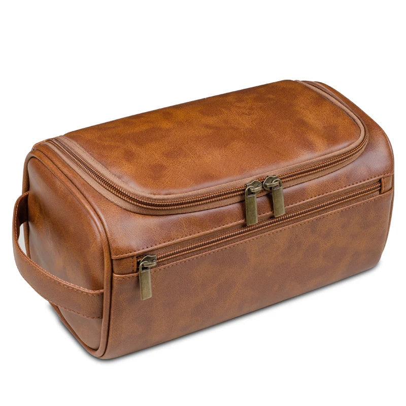Eleganter Kulturbeutel aus Leder | Praktisches Reiseaccessoire 4