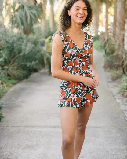 Eleganter V-Ausschnitt Badeanzug für Damen | Bademode 9