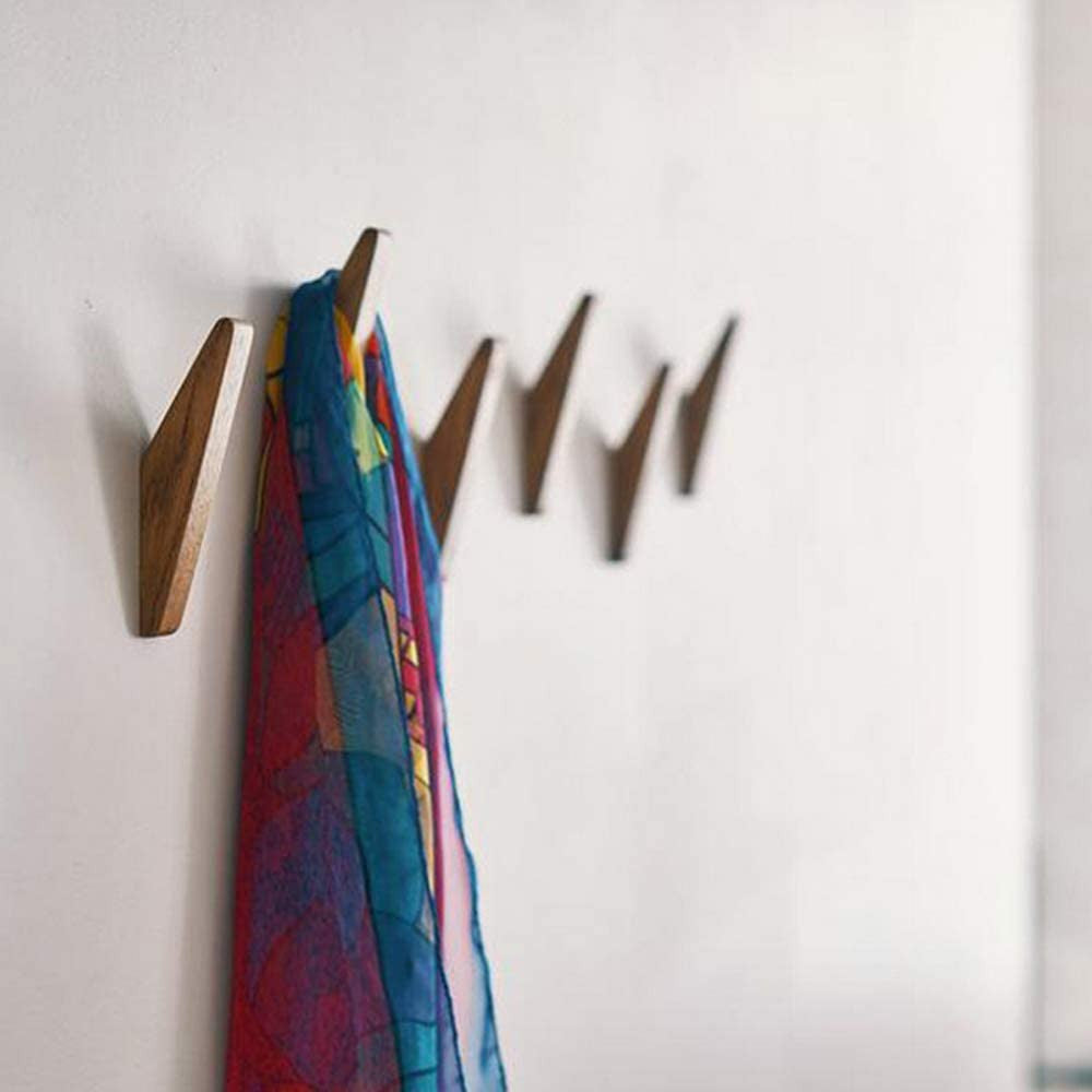 ElmHooks | Set aus 6 skandinavischen Wandhaken aus Holz 1