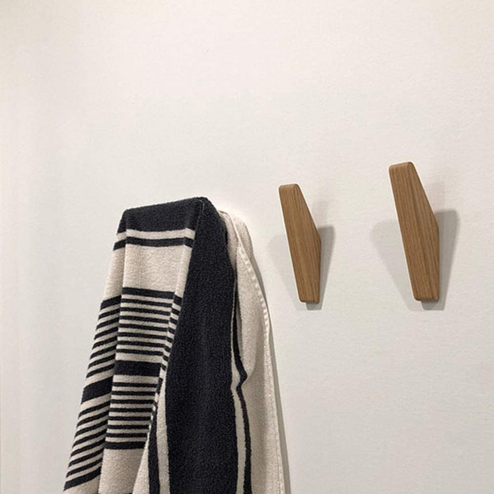 ElmHooks | Set aus 6 skandinavischen Wandhaken aus Holz 2