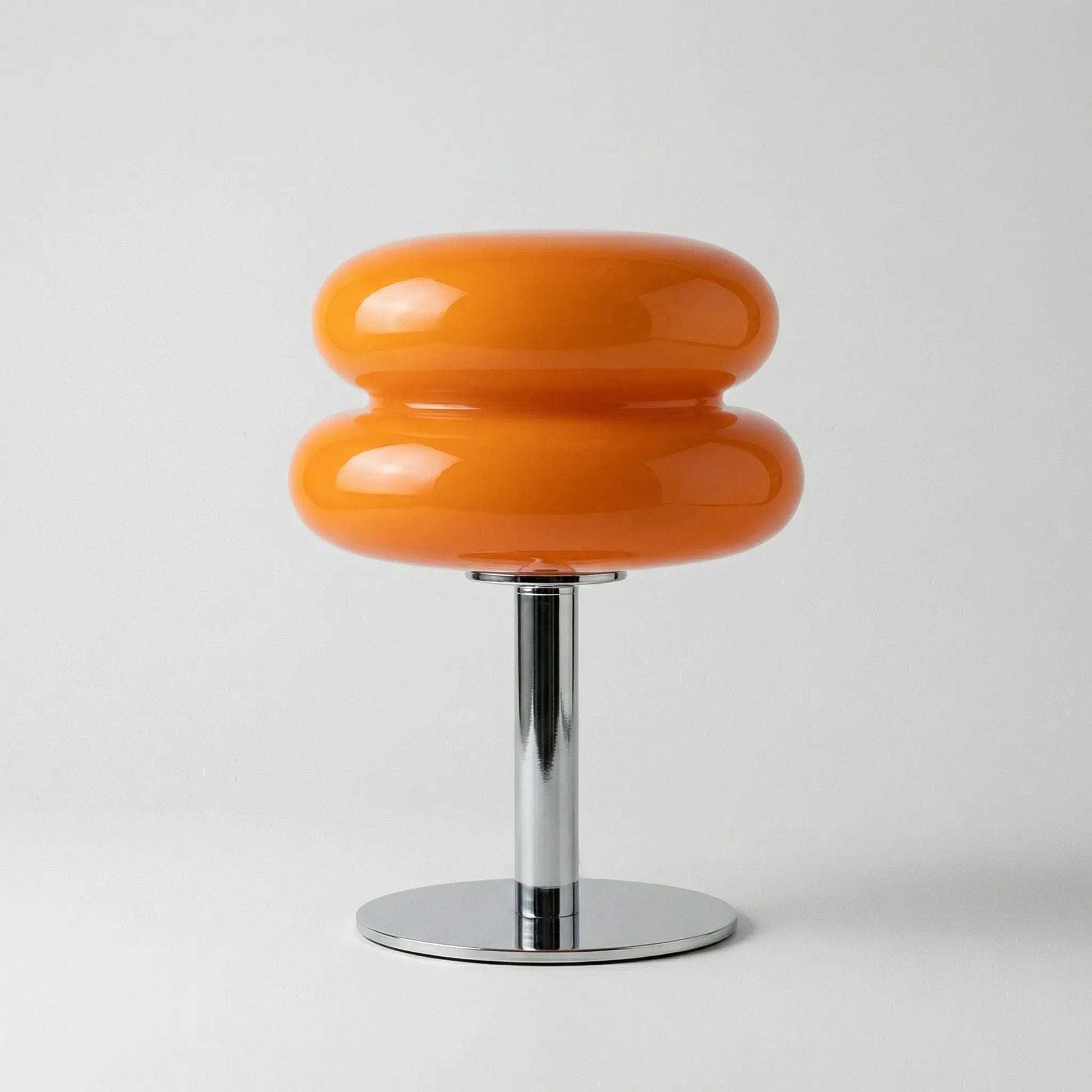Glowvelle | Skulpturale Tischlampe mit Glasschirm 0