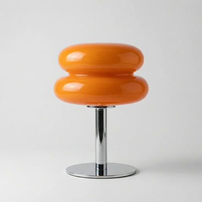 Glowvelle | Skulpturale Tischlampe mit Glasschirm 0