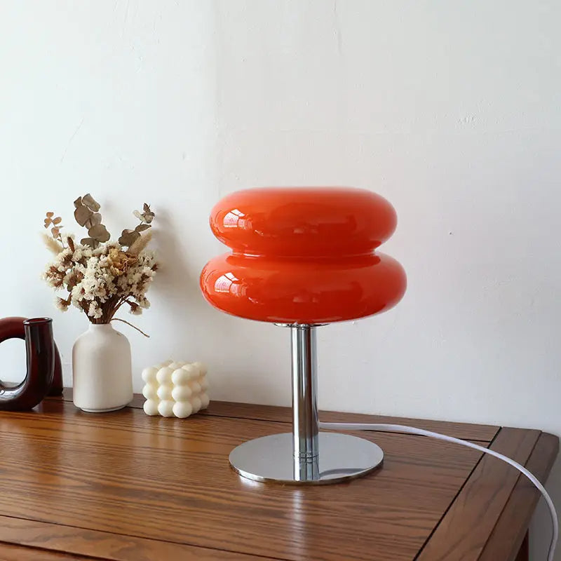 Glowvelle | Skulpturale Tischlampe mit Glasschirm 5