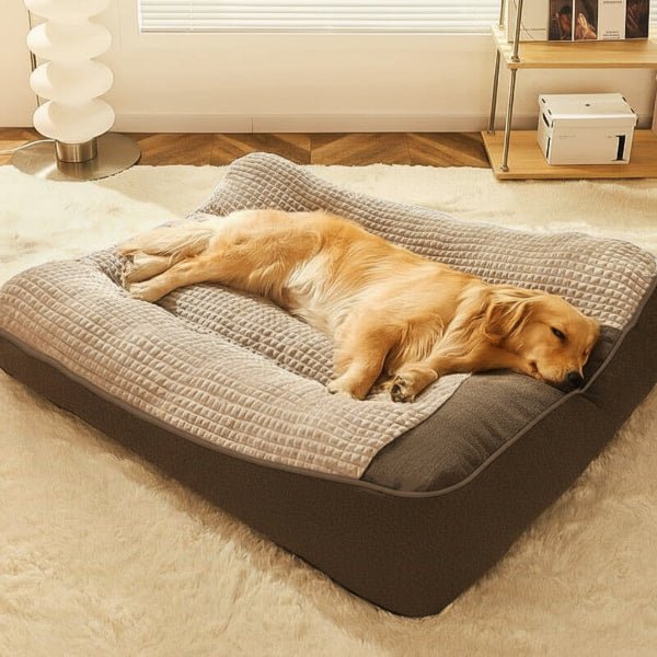 HUGBED | Orthopädisches Hundebett mit Kratzfester Oberfläche 0