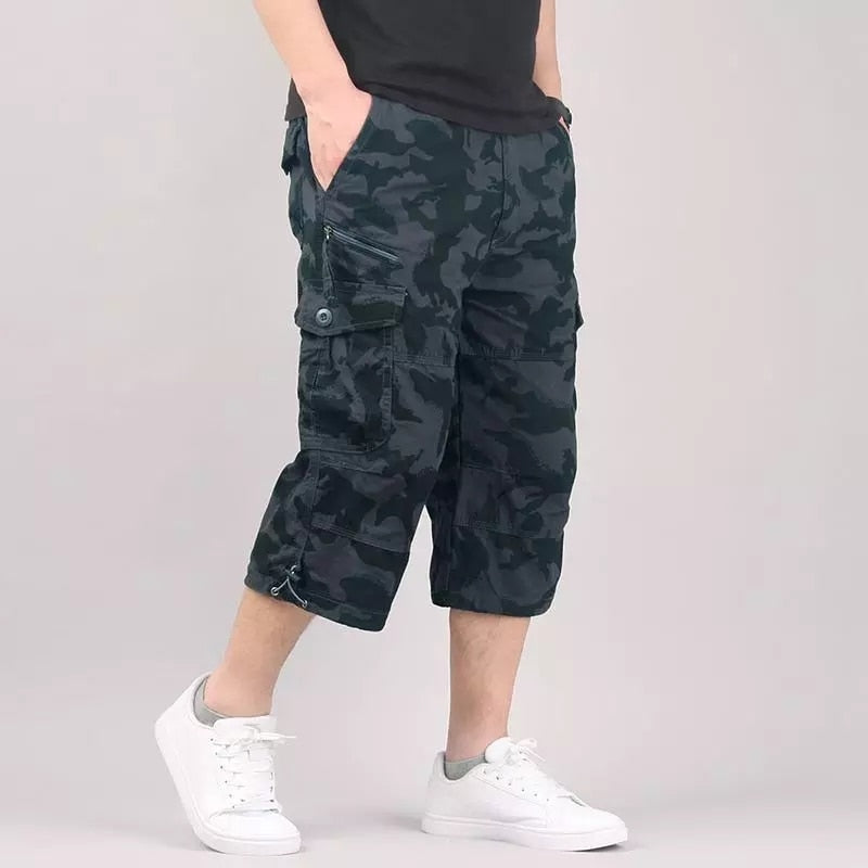 Herren Cargo 3/4 Hose | Freizeitmode mit Taschen 0