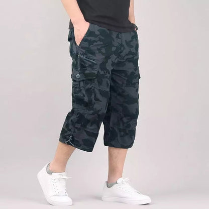 Herren Cargo 3/4 Hose | Freizeitmode mit Taschen 0