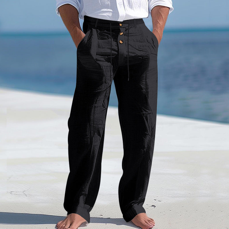 Herren Stoffhose | Loose Fit Freizeitmode 0