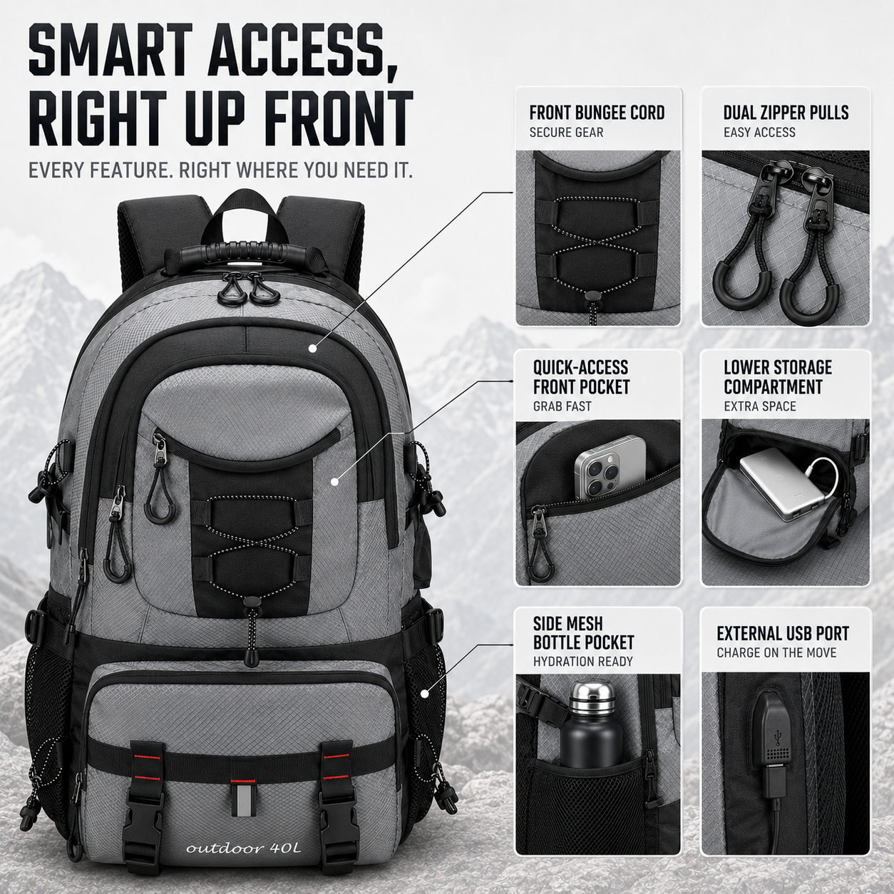 Highmoor Trail Pack | Rucksack für Damen und Herren 2