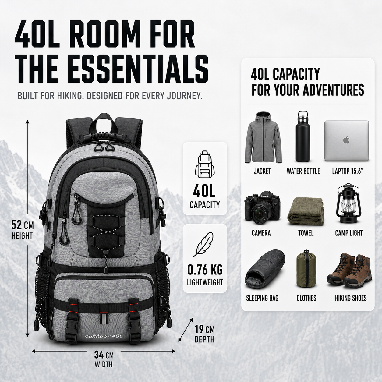 Highmoor Trail Pack | Rucksack für Damen und Herren 6