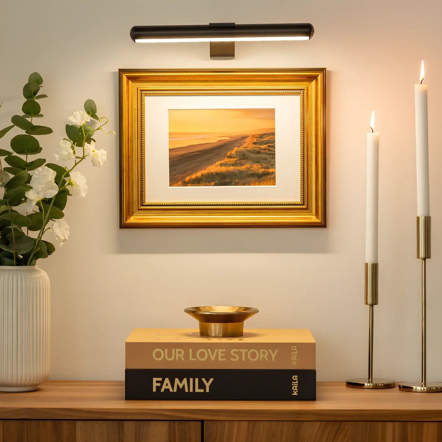 Kabellose LED-Bilderleuchte | Dimmbare Wandlampe für Kunstwerke 1